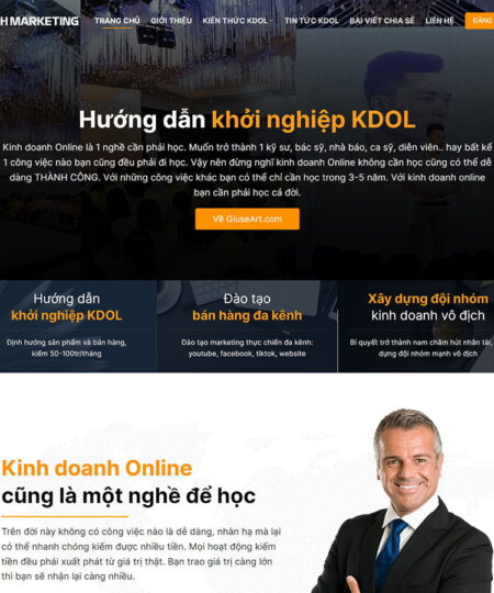 Theme wordpress landing page giới thiệu cá nhân