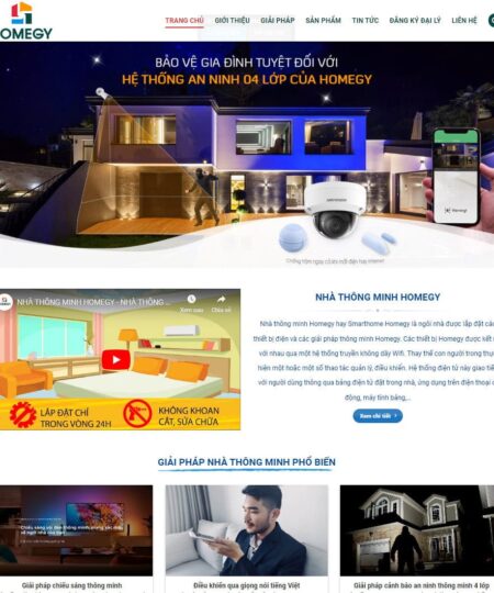 Theme wordpress dịch vụ nhà thông minh smarthome