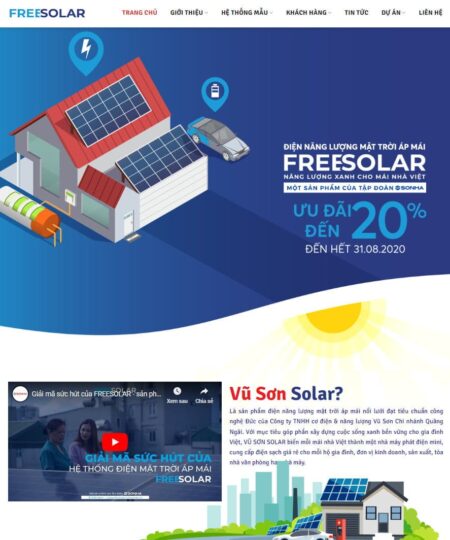 Theme wordpress năng lượng mặt trời, solar