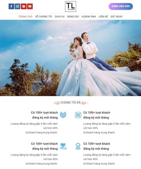 Theme wordpress studio ảnh cưới 05