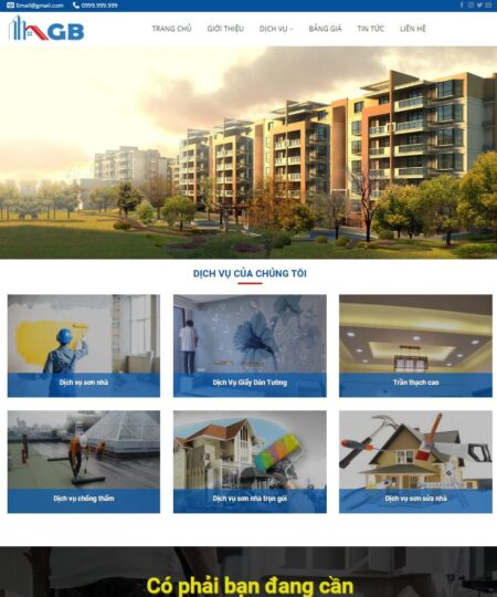Theme wordpress dịch vụ sửa chữa nhà, cải tạo nhà