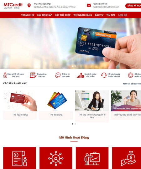 Theme wordpress dịch vụ cho vay tài chính