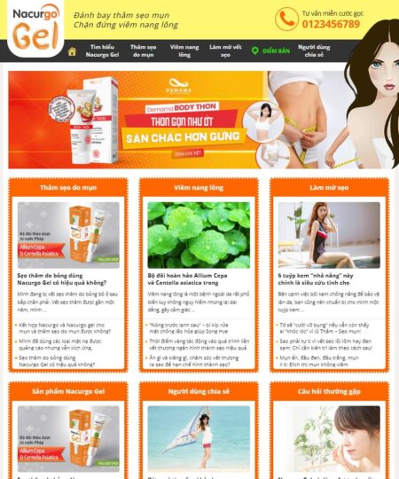 Theme wordpress tin tức mỹ phẩm affiliate