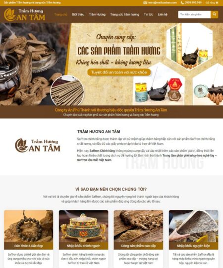 Theme wordpress bán trầm hương đẹp