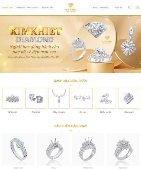 Theme wordpress bán trang sức đẹp