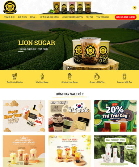 Theme wordpress bán trà sữa 02